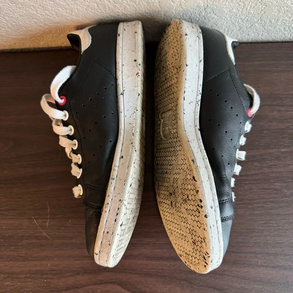 Adidas Stan Smith Black Leather‎ Sneakers Casual Shoes